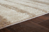 Jerrlow Beige/Brown/Gray Washable Medium Rug — detail view
