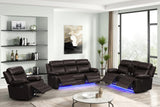 Aiden Brown 3-Piece Reclining Set from Ella Furniture