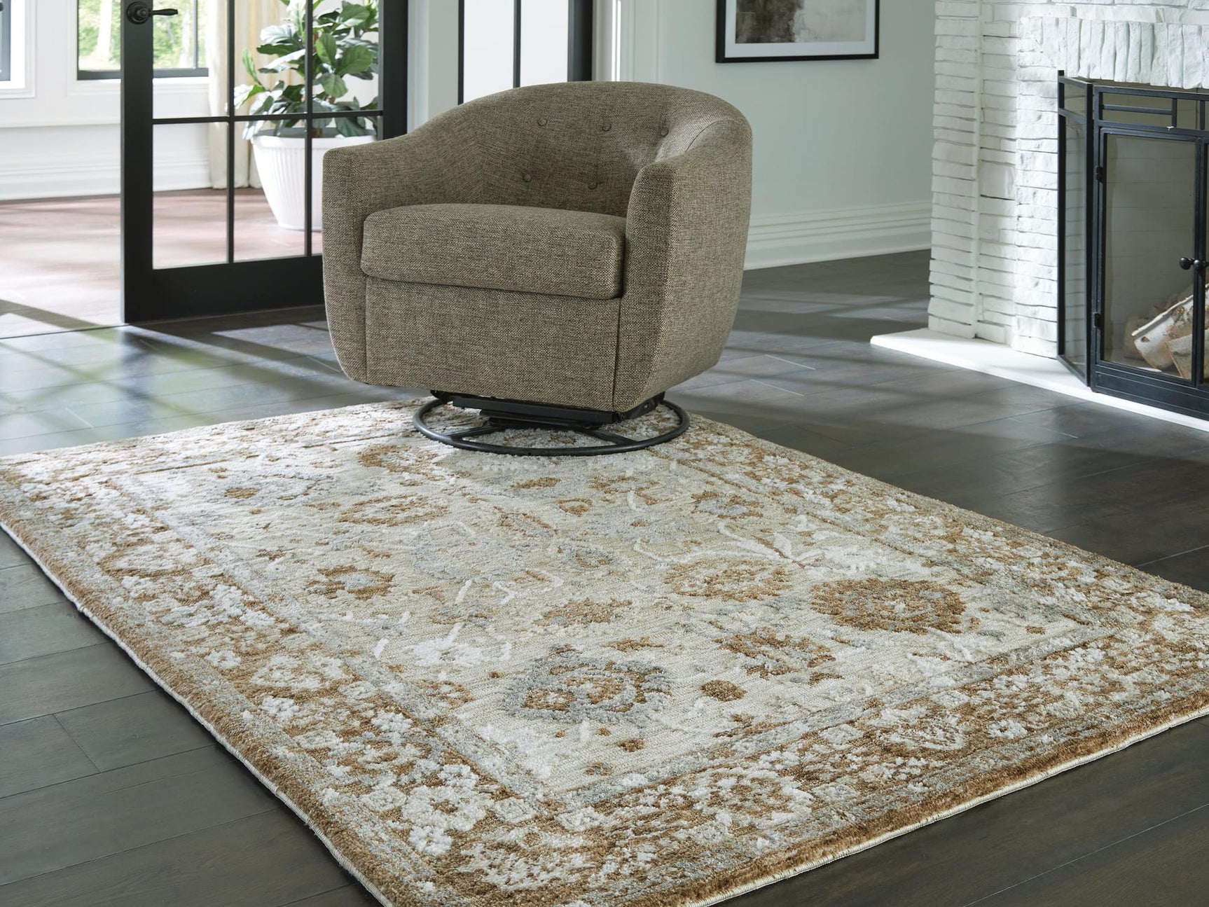 Ainswick Brown/Beige/Gray Memory Foam Medium Rug view 2