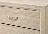 Akerson Chest Drift Wood, Contemporary Sleek And Modern Wood, Metal 5 Drawers - Ella Furniture