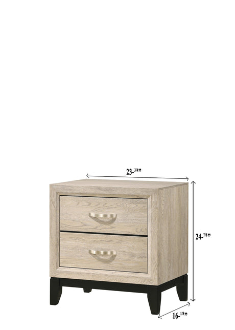 Akerson Chest Drift Wood, Contemporary Sleek And Modern Wood, Metal 5 Drawers - Ella Furniture