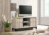 Akerson Chest Drift Wood, Contemporary Sleek And Modern Wood, Metal 5 Drawers - Ella Furniture