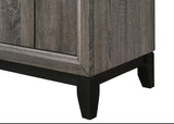 Akerson Grey Tv Stand Drift Wood, Driftwood Entertainment Console With Metal Legs With Storage Doors for Living Room - Ella Furniture