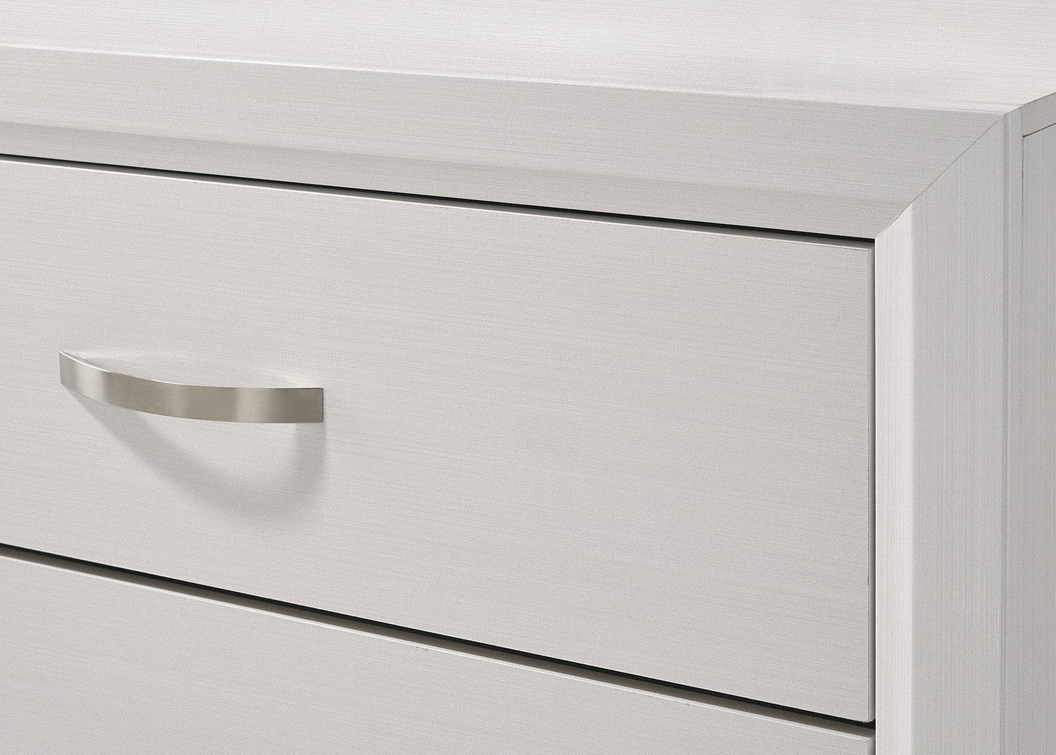 Akerson White/Black Modern Contemporary Solid Wood And Veneers Storage Tv Stand - Ella Furniture