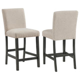 Alba Boucle Upholstered Counter Height Dining Chair Beige And Charcoal Grey (Set Of 2) 123129 - Ella Furniture