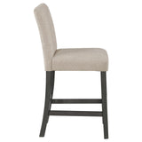 Alba Boucle Upholstered Counter Height Dining Chair Beige And Charcoal Grey (Set Of 2) 123129 - Ella Furniture