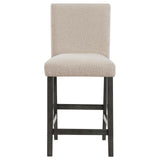 Alba Boucle Upholstered Counter Height Dining Chair Beige And Charcoal Grey (Set Of 2) 123129 - Ella Furniture