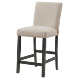 Alba Boucle Upholstered Counter Height Dining Chair Beige And Charcoal Grey (Set Of 2) 123129 - Ella Furniture