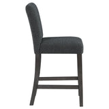 Alba Boucle Upholstered Counter Height Dining Chair Black And Charcoal Grey (Set Of 2) 123139 - Ella Furniture