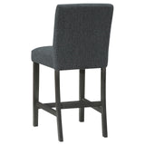 Alba Boucle Upholstered Counter Height Dining Chair Black And Charcoal Grey (Set Of 2) 123139 - Ella Furniture