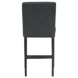 Alba Boucle Upholstered Counter Height Dining Chair Black And Charcoal Grey (Set Of 2) 123139 - Ella Furniture