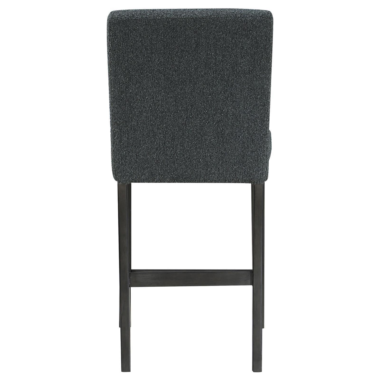 Alba Boucle Upholstered Counter Height Dining Chair Black And Charcoal Grey (Set Of 2) 123139 - Ella Furniture