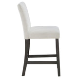 Alba Boucle Upholstered Counter Height Dining Chair White And Charcoal Grey (Set Of 2) 123119 - Ella Furniture