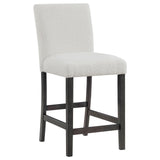 Alba Boucle Upholstered Counter Height Dining Chair White And Charcoal Grey (Set Of 2) 123119 - Ella Furniture
