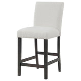 Alba Boucle Upholstered Counter Height Dining Chair White And Charcoal Grey (Set Of 2) 123119 - Ella Furniture