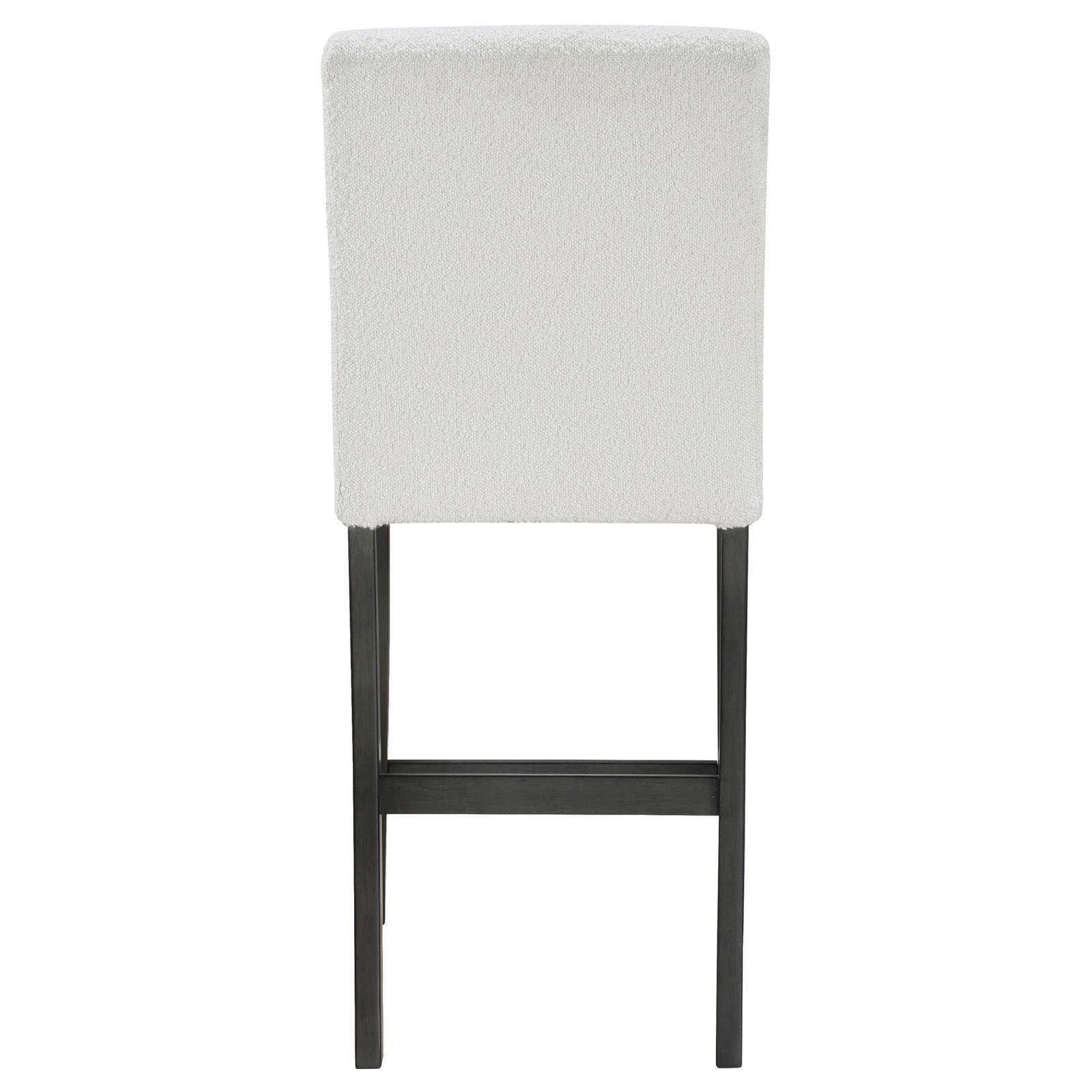 Alba Boucle Upholstered Counter Height Dining Chair White And Charcoal Grey (Set Of 2) 123119 - Ella Furniture