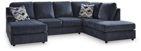 Albar Place Cobalt 2-Piece Sectional - Ella Furniture