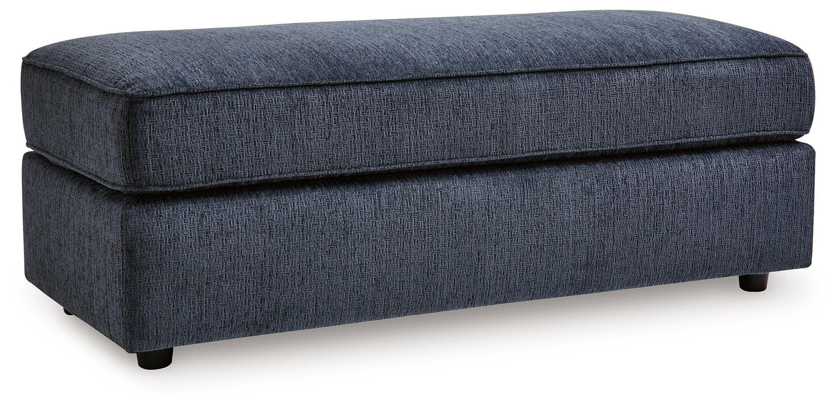Albar Place Cobalt Chenille Oversized Accent Ottoman - Ella Furniture