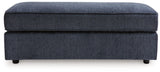 Albar Place Cobalt Chenille Oversized Accent Ottoman - Ella Furniture