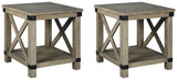 Aldwin Gray 2 End Tables - Ella Furniture