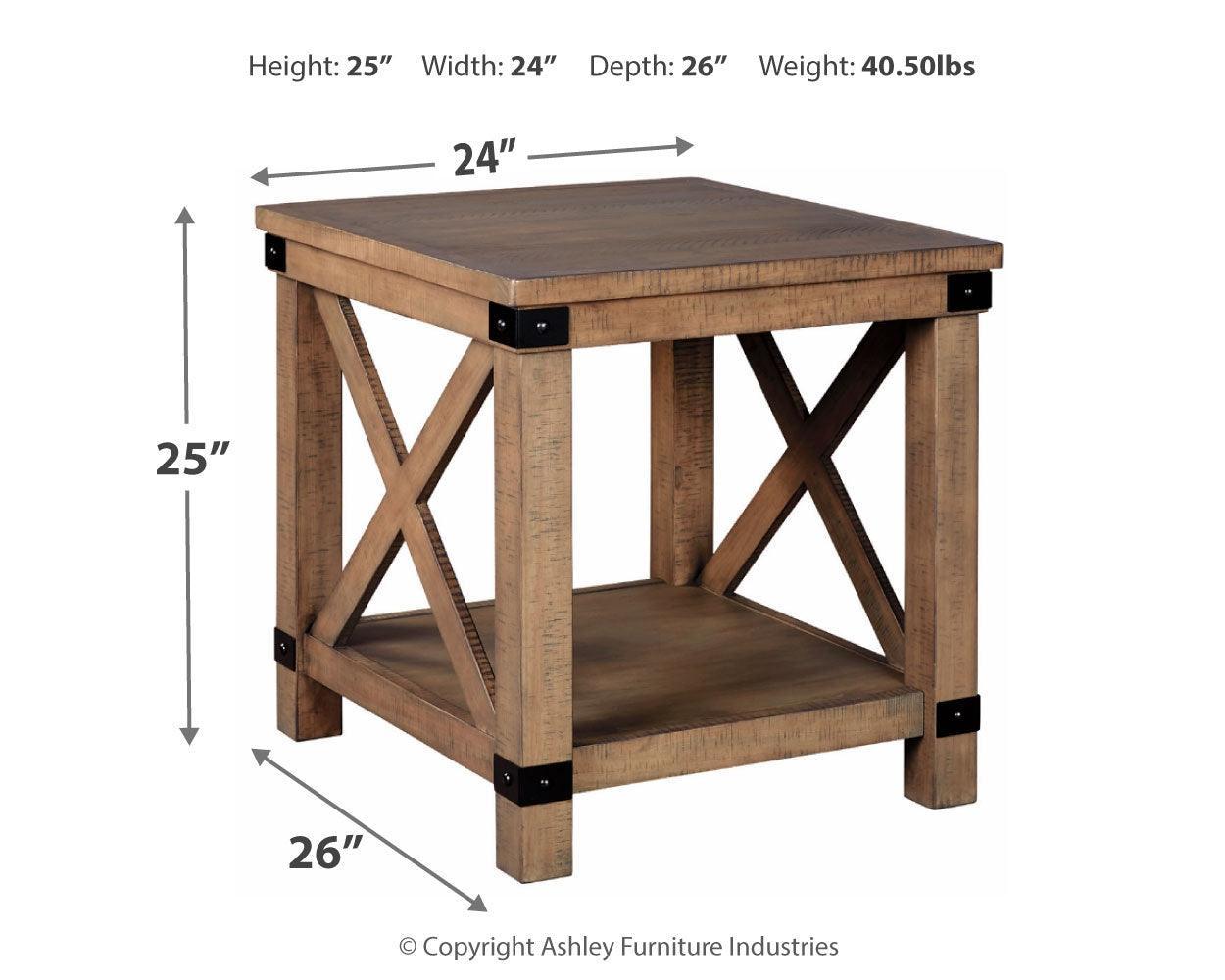 Aldwin Gray 2 End Tables - Ella Furniture