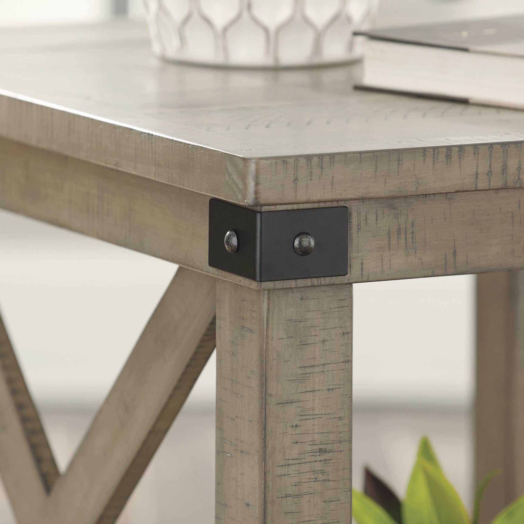 Aldwin Gray Coffee Table With 2 End Tables - Ella Furniture