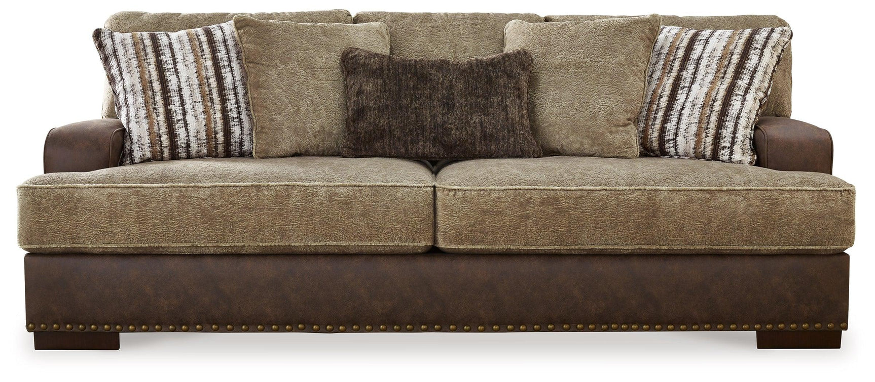 Alesbury Chocolate Sofa and Loveseat - Ella Furniture