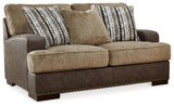 Alesbury Chocolate Sofa and Loveseat - Ella Furniture