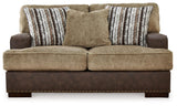 Alesbury Chocolate Sofa and Loveseat - Ella Furniture