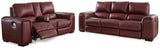Alessandro Garnet Sofa And Loveseat - Ella Furniture
