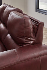 Alessandro Garnet Sofa And Loveseat - Ella Furniture