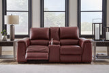 Alessandro Garnet Sofa, Loveseat And Recliner - Ella Furniture