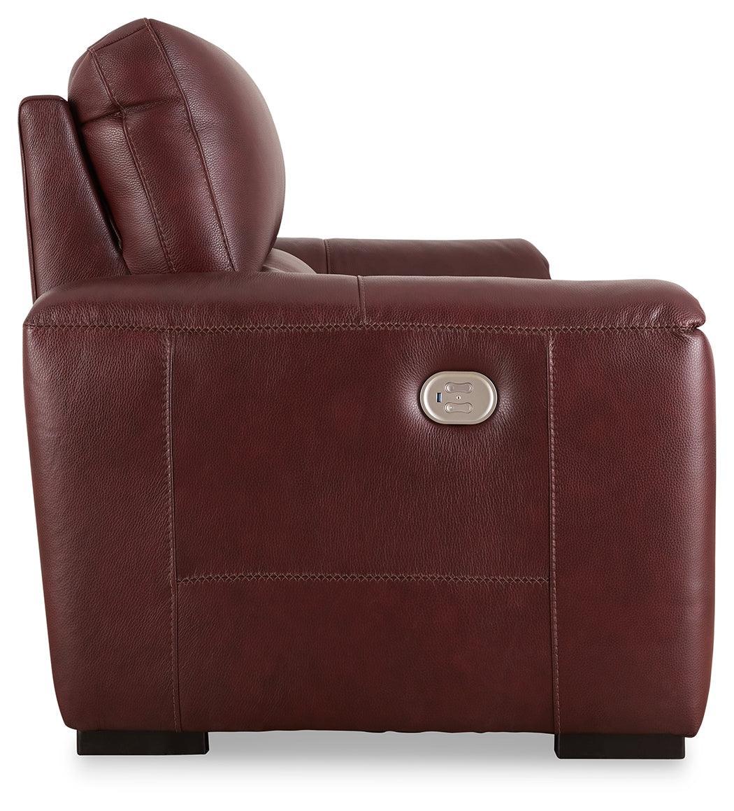 Alessandro Garnet Sofa, Loveseat And Recliner - Ella Furniture