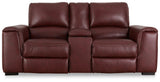 Alessandro Garnet Sofa, Loveseat And Recliner - Ella Furniture