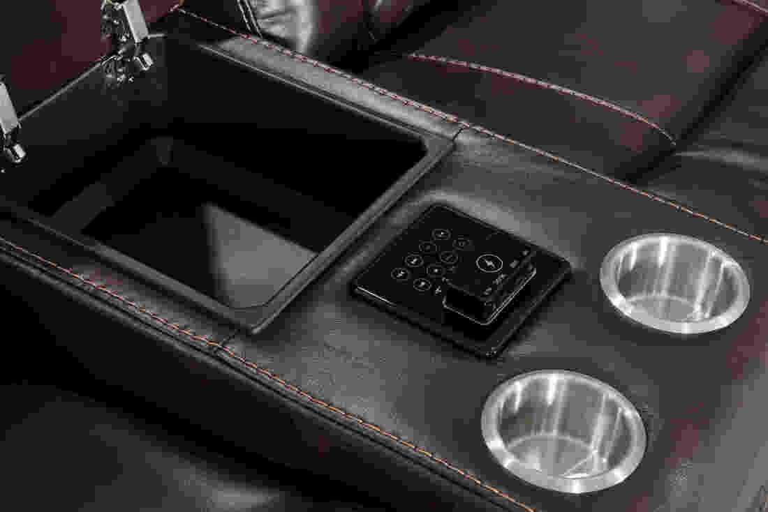 Alexa Brown Modern Contemporary Faux Leather Gel 3Pc Power Living Room Set - Ella Furniture