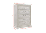 Alexandria Cream Modern Contemporary Solid Wood Bedroom Set - Ella Furniture