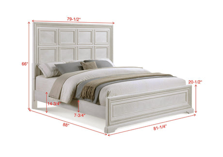 Alexandria Cream Modern Contemporary Solid Wood Bedroom Set - Ella Furniture