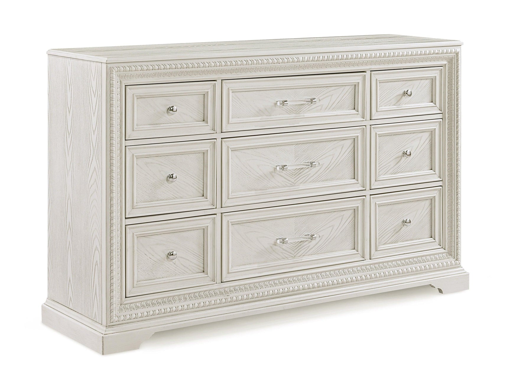 Alexandria Cream Modern Contemporary Solid Wood Bedroom Set - Ella Furniture