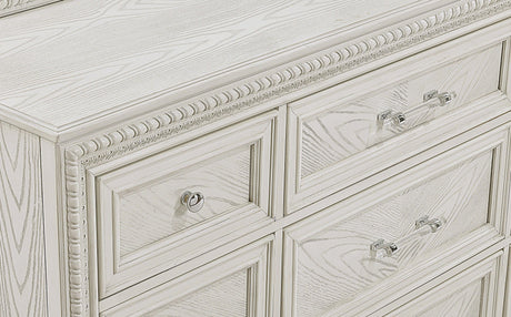 Alexandria Cream Modern Contemporary Solid Wood Bedroom Set - Ella Furniture