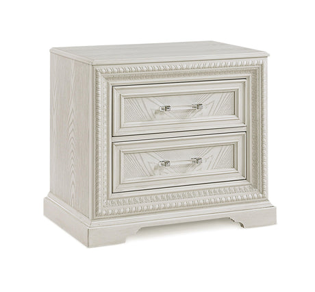Alexandria Cream Modern Contemporary Solid Wood Bedroom Set - Ella Furniture