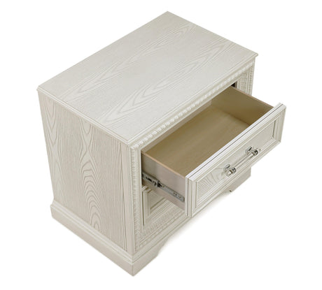 Alexandria Cream Modern Contemporary Solid Wood Bedroom Set - Ella Furniture