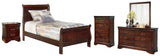 Alisdair Dark Brown Sleigh Bedroom Set - Ella Furniture