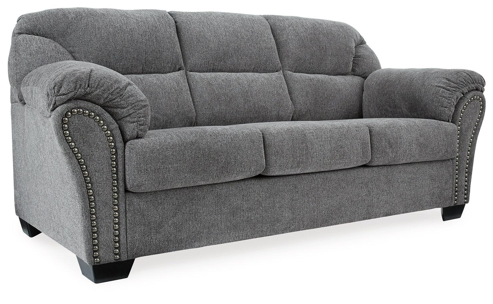 Allmaxx Pewter Sofa, Loveseat And Recliner - Ella Furniture
