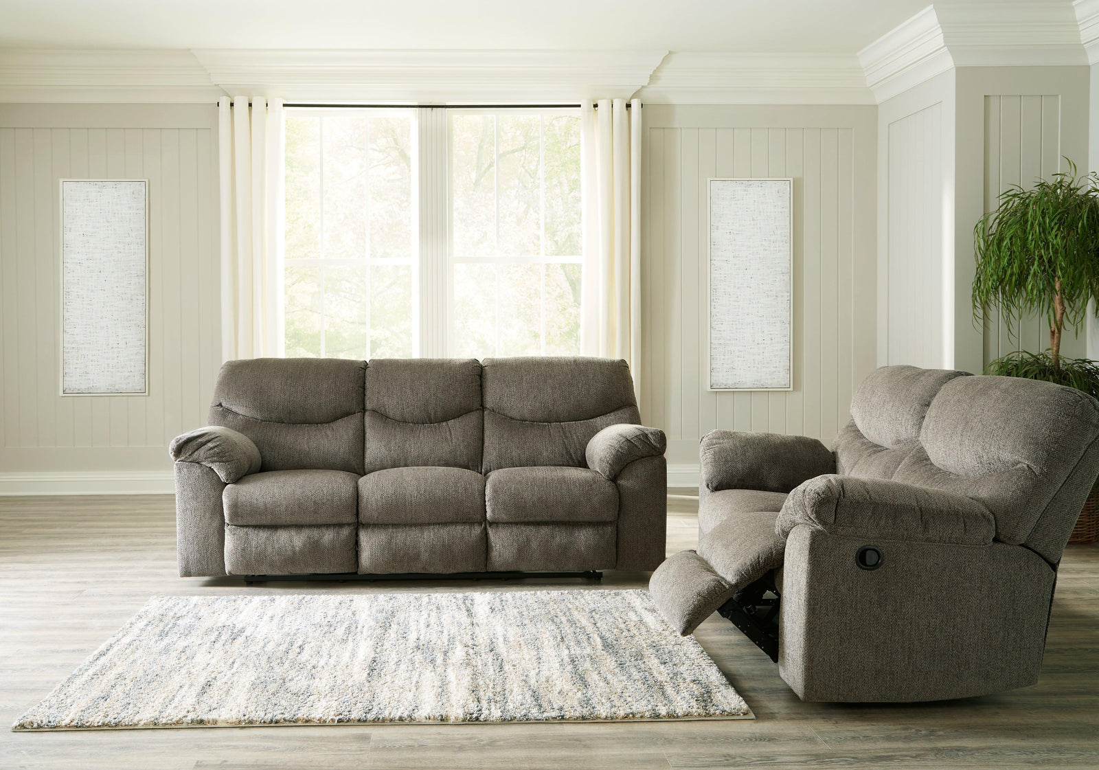 Alphons Putty Sofa And Loveseat - Ella Furniture