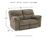 Alphons Putty Sofa, Loveseat And Recliner - Ella Furniture