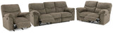 Alphons Putty Sofa, Loveseat And Recliner - Ella Furniture