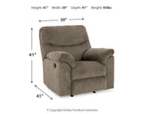 Alphons Putty Sofa, Loveseat And Recliner - Ella Furniture