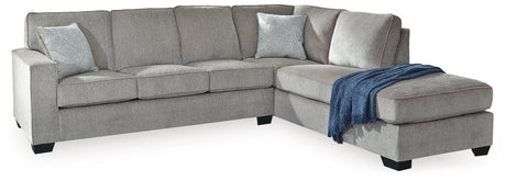 Altari Alloy 2-Piece Sectional With Ottoman - Ella Furniture
