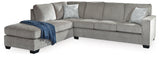 Altari Alloy 2-Piece Sleeper Sectional With Ottoman - Ella Furniture