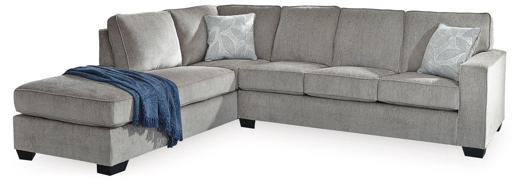 Altari Alloy 2-Piece Sleeper Sectional With Ottoman - Ella Furniture